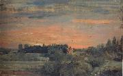 John Constable View towards the rectory,East Bergholt 30 September 1810 oil on canvas